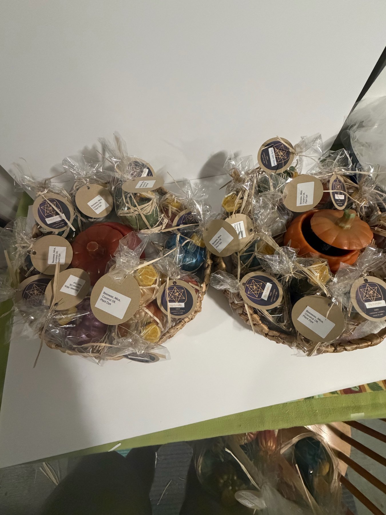 Maine beeswax pumpkin nest from our Fall assortment