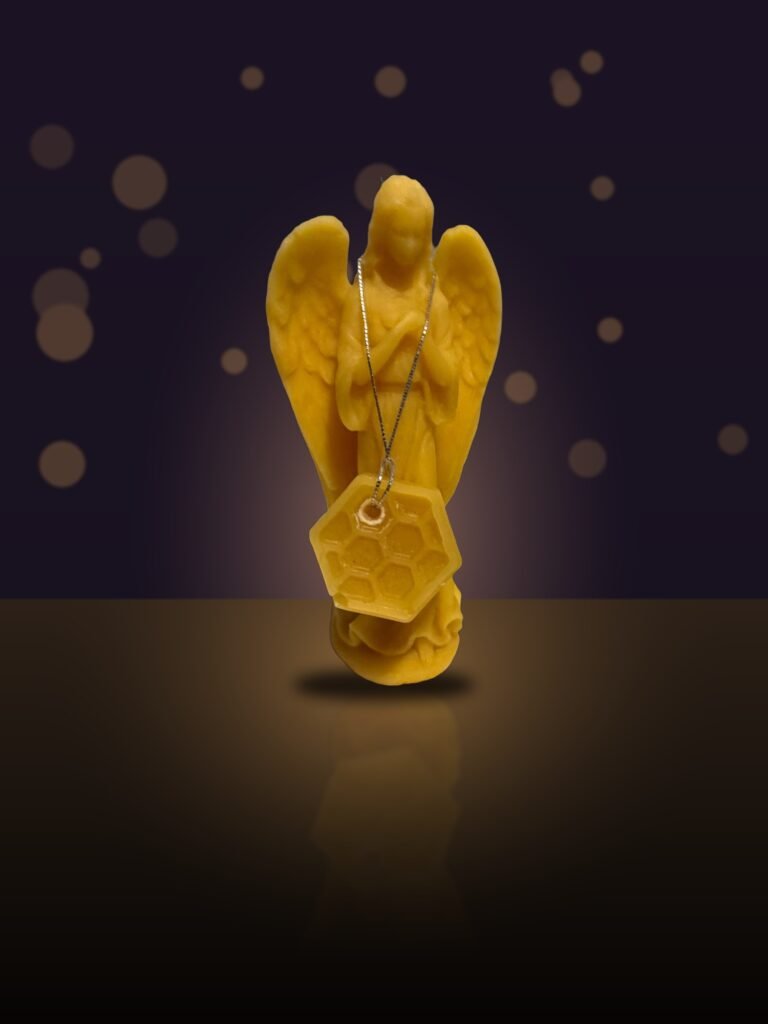 Maine Beeswax Standing Angel Ornament