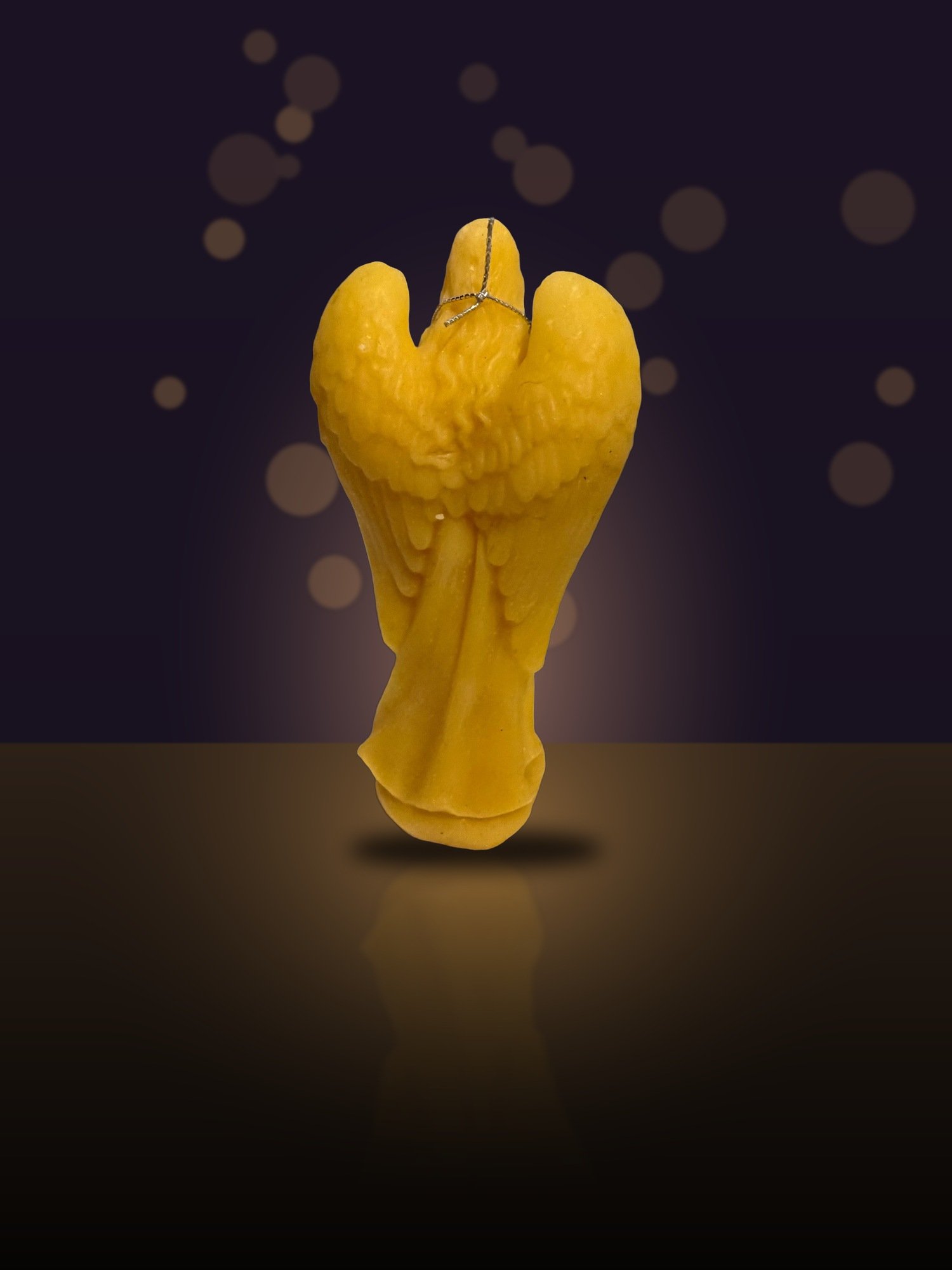 Maine Beeswax Standing Angel Ornament - Image 4