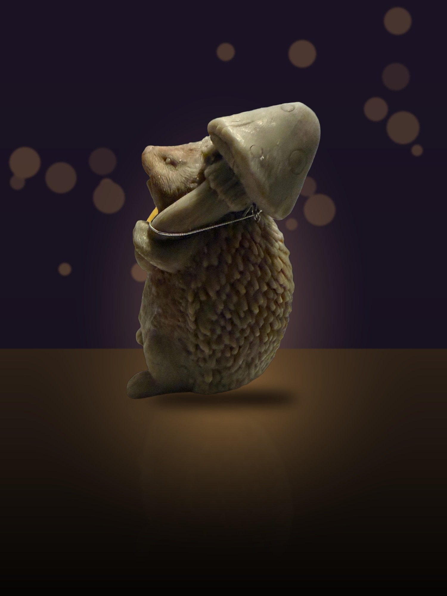 Maine Beeswax Hedgehog Candle - Image 3